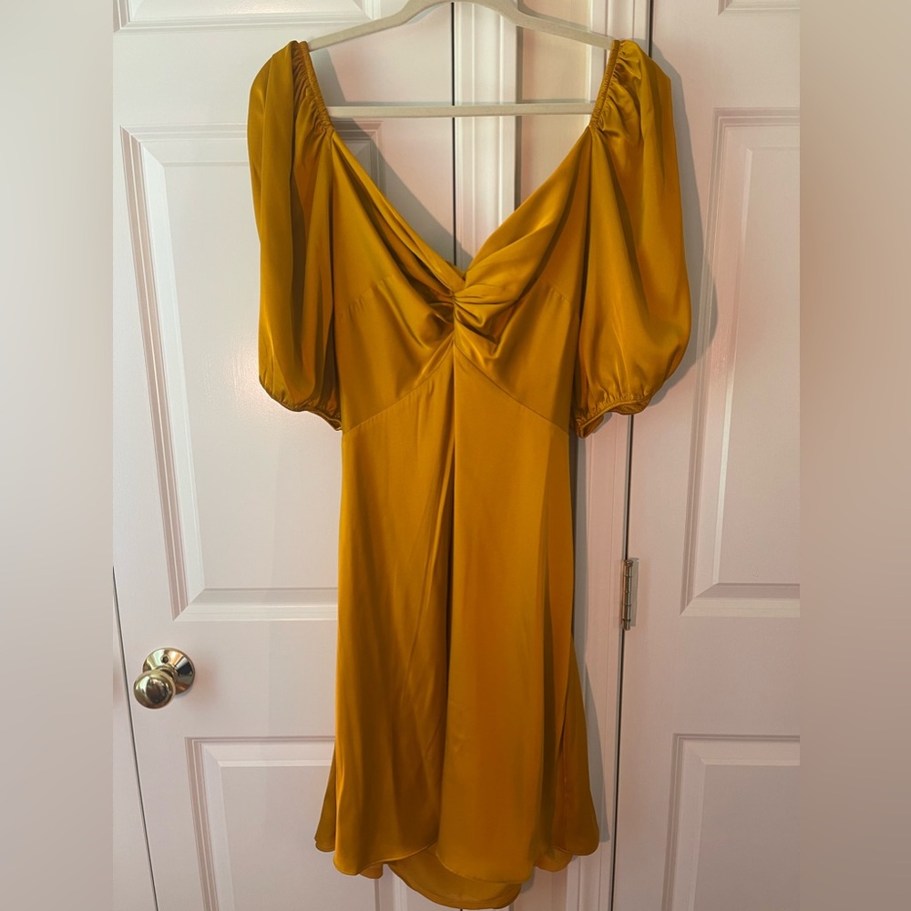 Date night gold dress